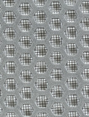 Honeycomb pewter 2 X 1m with black backing mesh 0