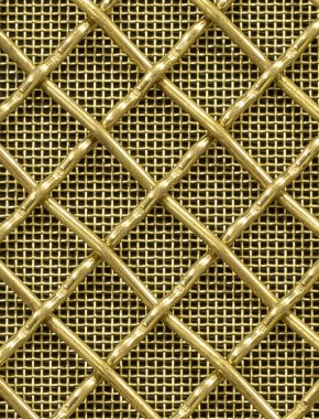 Crimped mesh 2 X 1 12.5 X 12.5 BRASS2.5 DIAMONDBRASSmesh 0