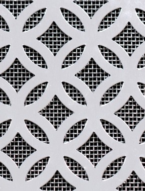 Inner Circle Silver anodised 1X1m with stainless backing mesh