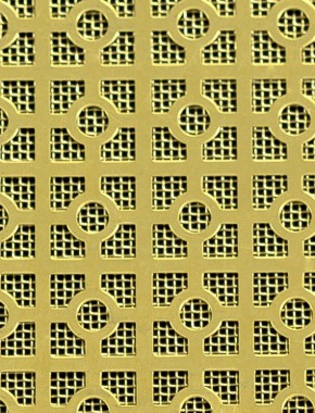 Moroccan brass 2 X 1m with brass backing mesh 0