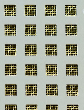 Chartham Silver anodised 1X.665m with brass backing mesh