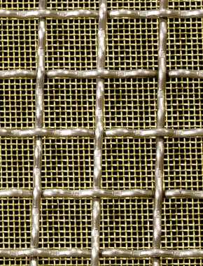 Crimped mesh 1X1 15 X 15 SS3042.3 SQUAREBRASSmesh 0