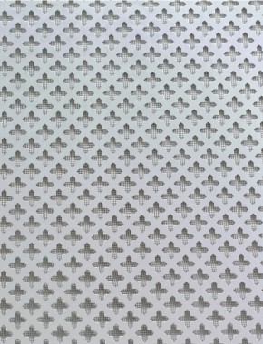 Small Cross Silver anodised 1X.665m with black backing mesh 1