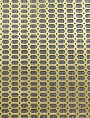 Slot & Diamond brass 2 X 1m with stainless backing mesh cut to size 1