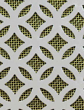 Inner Circle Silver anodised 1X.665m with brass backing mesh cut to size 0