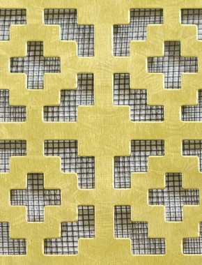 Iden brass 2 X 1m with black backing mesh