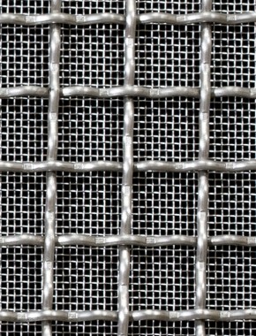 Crimped mesh 1X1 15 X 15 SS3042.3 SQUARESTAINLESS STEELmesh cut to size