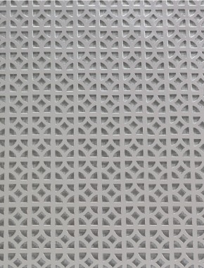 Ockley Silver anodised 1X1m with black backing mesh 1