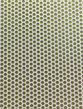Honeycomb Silver anodised 1X.665m with brass backing mesh 1