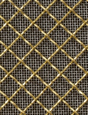 Crimped mesh 1X1 10X10 BRASS1.5 DIAMONDSTAINLESS STEELmesh cut to size