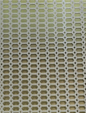 Slot & Diamond stainless 2 X 1m with brass backing mesh cut to size 1