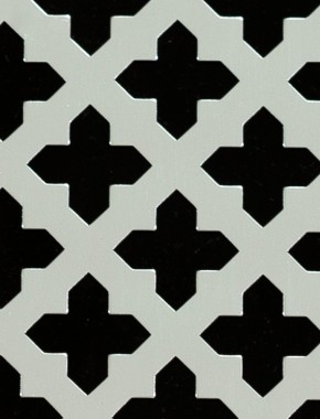 Fancy Cross Silver anodised 1X1m with no backing mesh