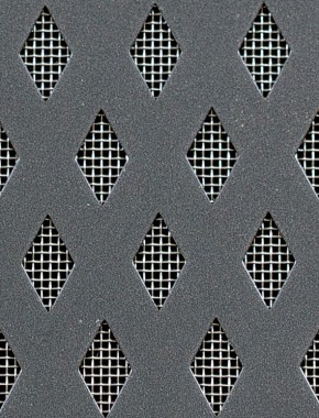 Small Diamond pewter 1X1m with stainless backing mesh cut to size 0