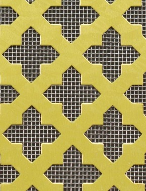 Fancy Cross brass 2 X 1m with stainless backing mesh