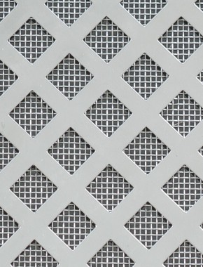 Lattice stainless 2 X 1m with stainless backing mesh cut to size 0