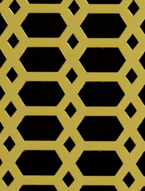 Slot & Diamond Gold anodised 2 X 1m with no backing mesh 0