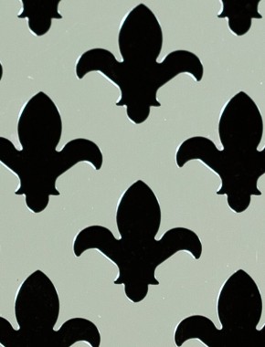 Fleur De Lys Silver anodised 1X1m with no backing mesh