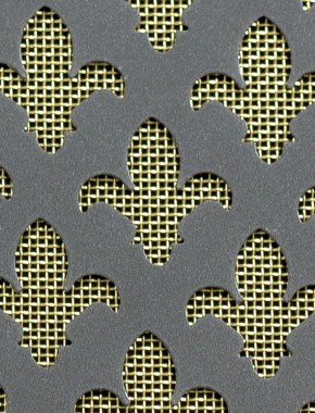 Fleur De Lys pewter 2 X 1m with brass backing mesh cut to size