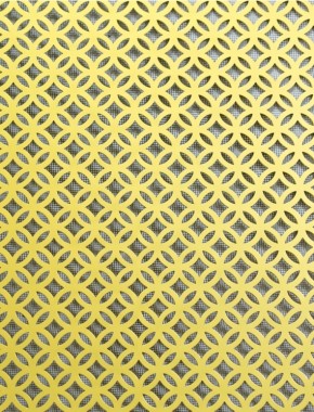 Inner Circle Gold anodised 1X.665m with black backing mesh 1