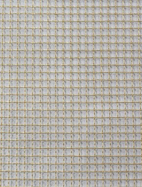 Crimped mesh 1X.665 10X10 BRASS1.5 SQUAREBLACKmesh 1