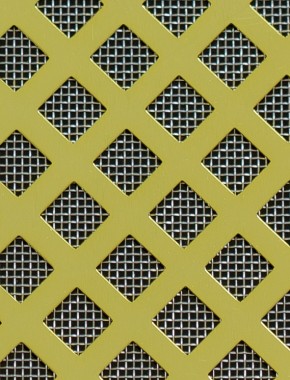 Lattice Gold anodised 2 X 1m with stainless backing mesh