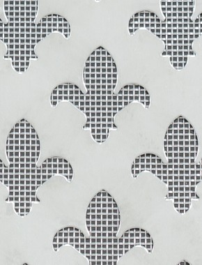 Fleur De Lys stainless 2 X 1m with stainless backing mesh