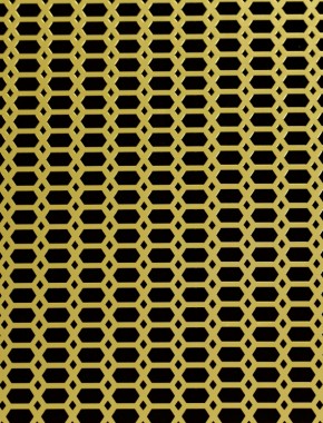 Slot & Diamond Gold anodised 2 X 1m with no backing mesh 1