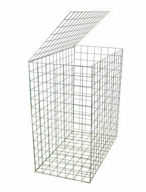 gabion basket Green PE 3mm 1m x 1m x 0.5m 1