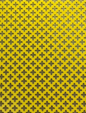 Small Cross Gold anodised 1X1m with brass backing mesh cut to size 1