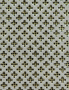 Fancy club stainless 2 X 1m with brass backing mesh