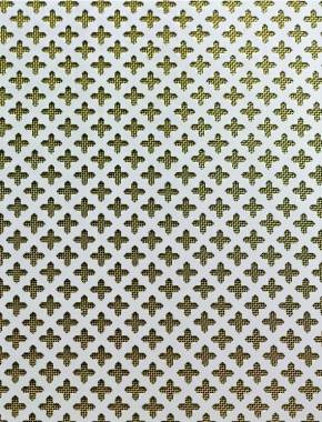 Small Cross Silver anodised 1X1m with brass backing mesh 1