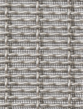 Crimped mesh 1X.665 20 X 3 SS3162 SQUAREBLACKmesh 0