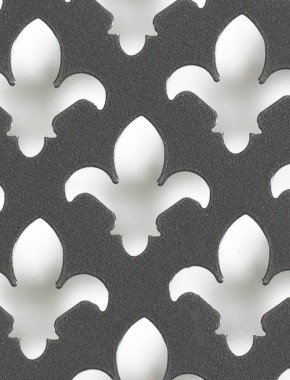 Fleur De Lys pewter 2 X 1m with no backing mesh cut to size