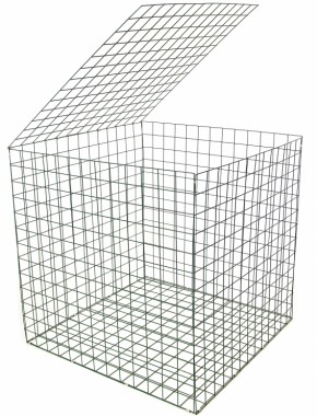 gabion basket Green PE 3mm 1m x 1m x 1m 0