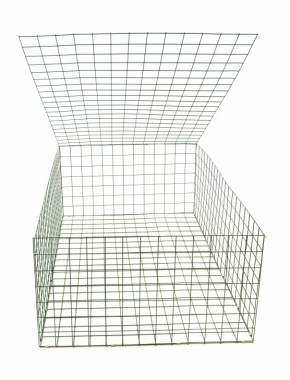 gabion basket Green PE 3mm 1.5m x 1m x 0.5m 0