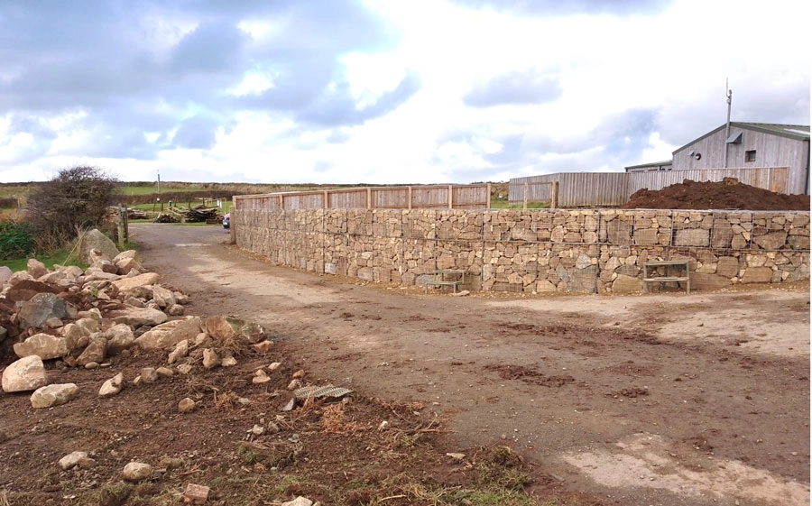 gabion farm wall