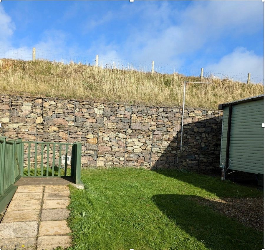 gabion granite wall