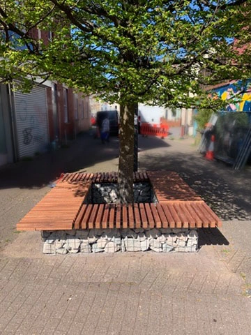 street gabion bench