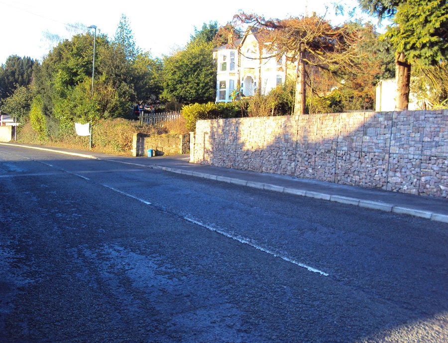 gabion retained roadside