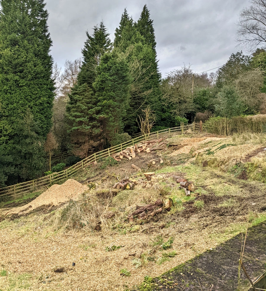 before gabion baskets