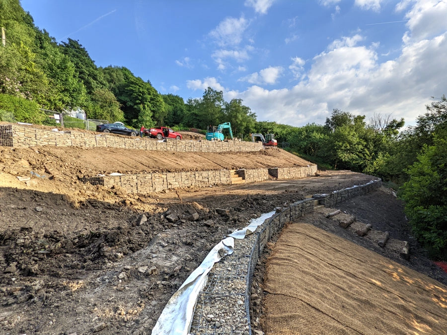 Hillside-gabion-terrace