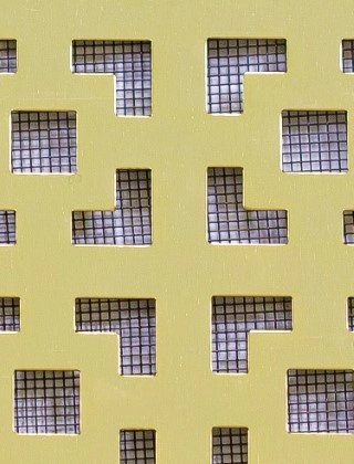 Dymchurch Gold anodised 1X.665m with black backing mesh cut to size