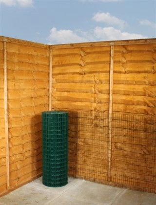 green pvc weldmesh 2 x 1 16G 3ft x 30m