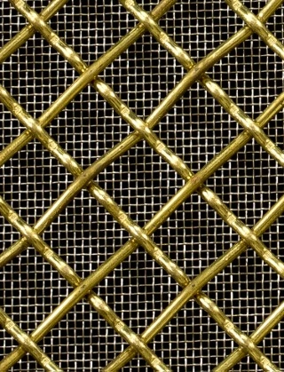 Crimped mesh 2 X 1 12.5 X 12.5 BRASS2.5 DIAMONDSTAINLESS STEELmesh cut to size