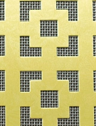 Dymchurch brass 1X.665m with stainless backing mesh cut to size