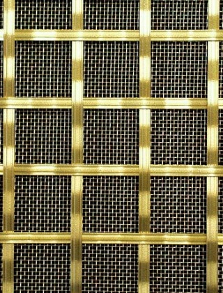 Hand Made Decorative 25mm ap4.7mm reededsquarebrassyesbacking