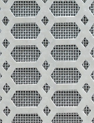 Slot & Diamond stainless 1X1m with stainless backing mesh cut to size