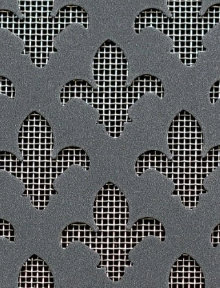 Fleur De Lys pewter 2 X 1m with stainless backing mesh cut to size