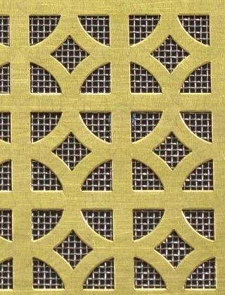 Ockley brass 2 X 1m with stainless backing mesh cut to size