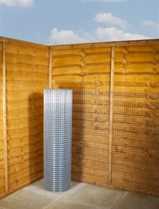 galvanised weld mesh 1 x 1 16G 4ft x 30m